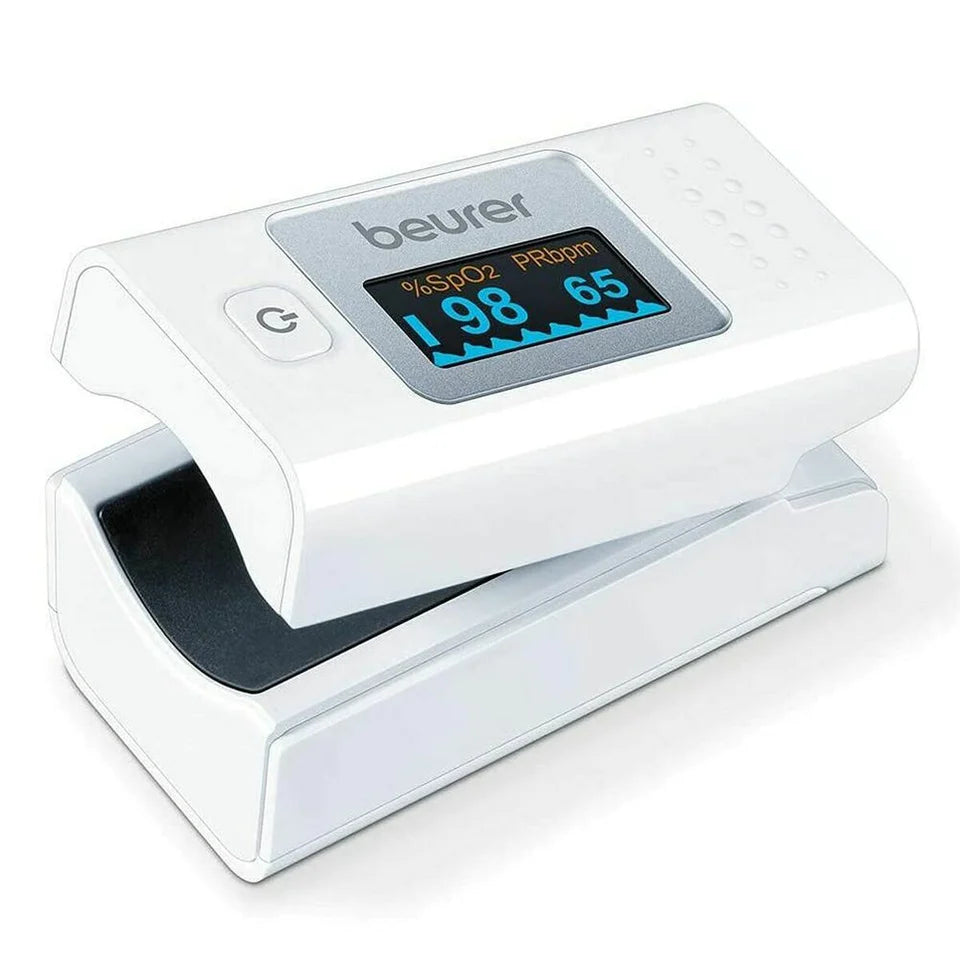 Oxymeter with Pulse Beurer PO35 White #oxymeter #blood #Beurer #health #wellness