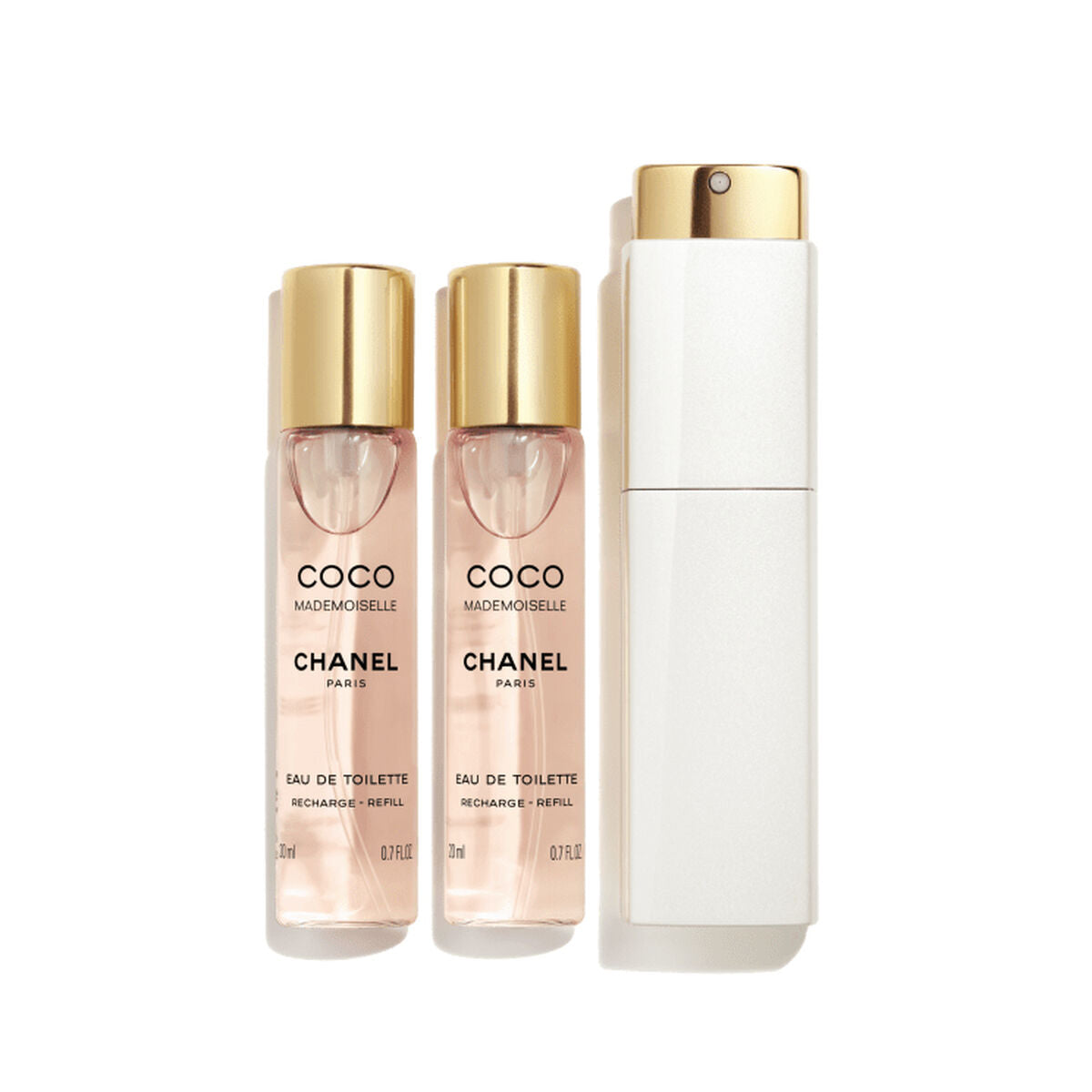 Women's Perfume Set Chanel Twist & Spray Coco Mademoiselle 3 Pieces
