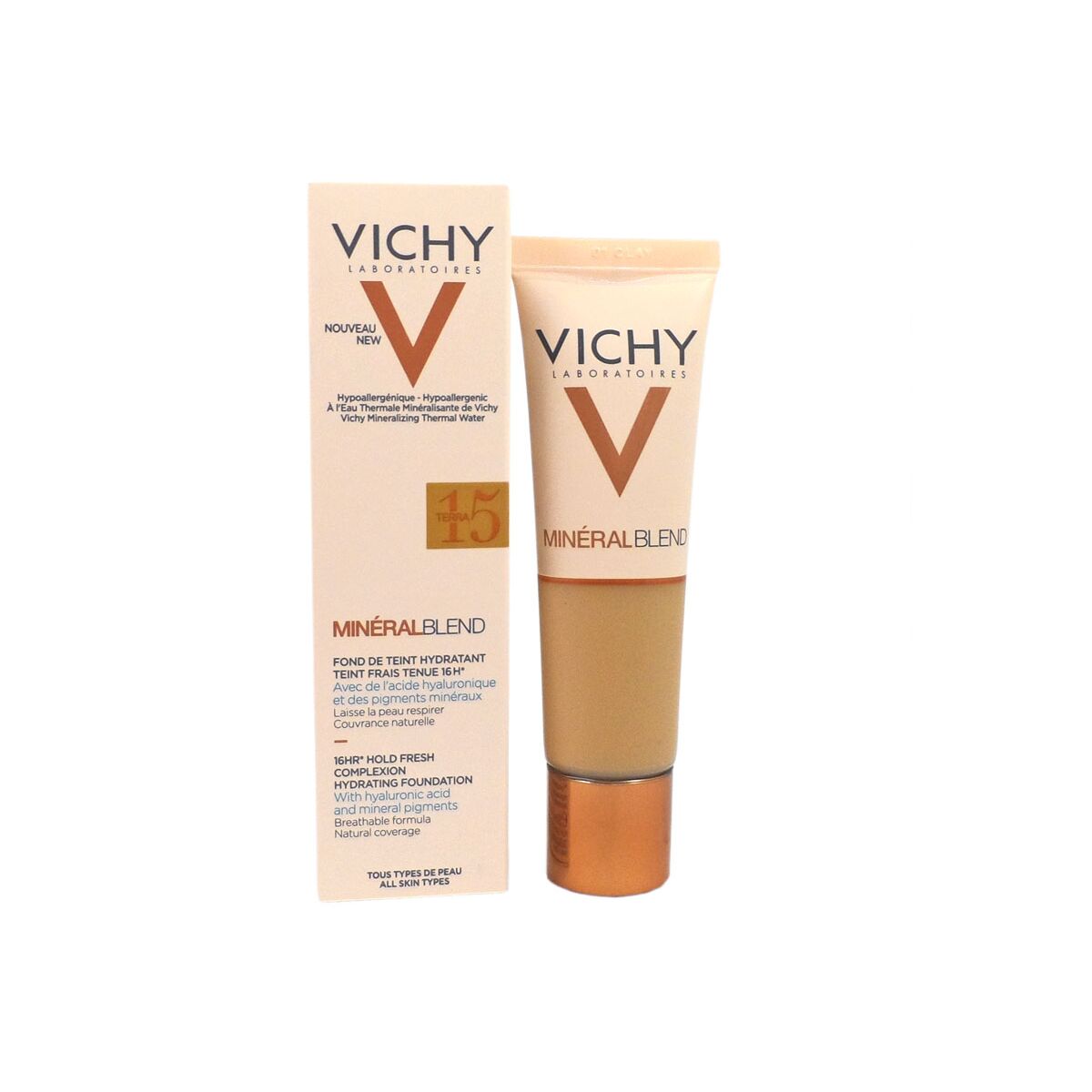Base de Maquillaje Fluida Vichy Mineralblend Nº 15 Terra 30 ml