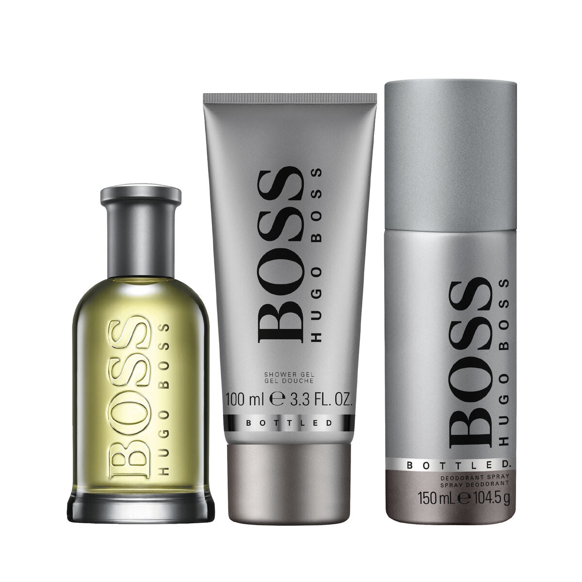 Men's Perfume Set Hugo Boss-boss Boss Bottled 3 Pieces