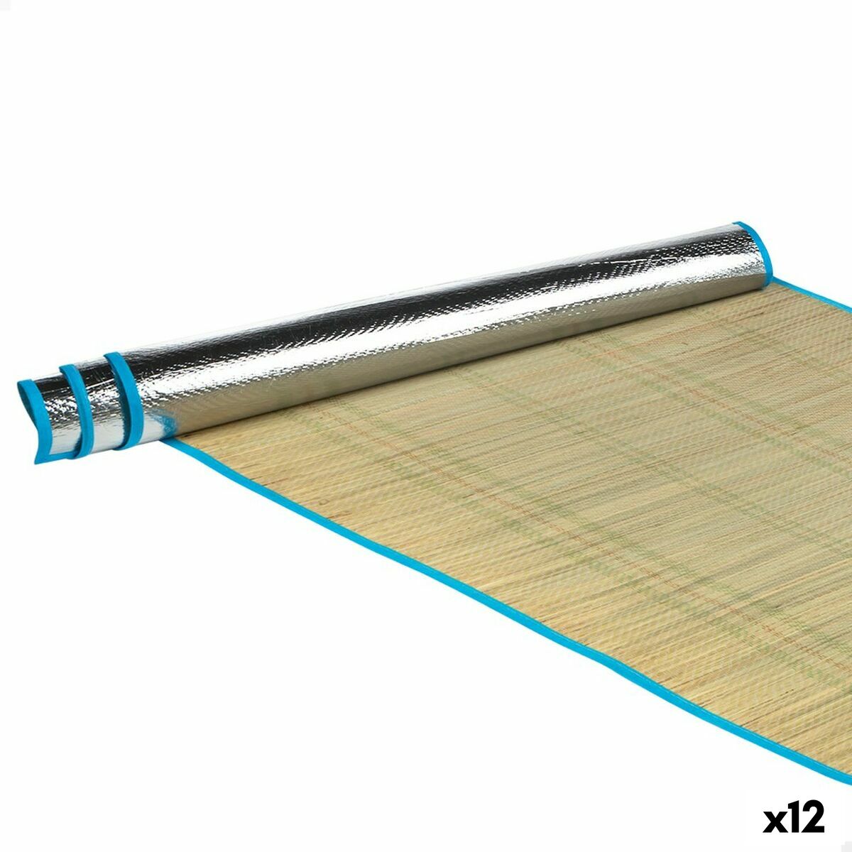 Esterilla de playa Aktive PVC 180 x 0,5 x 75 cm (12 Unidades)