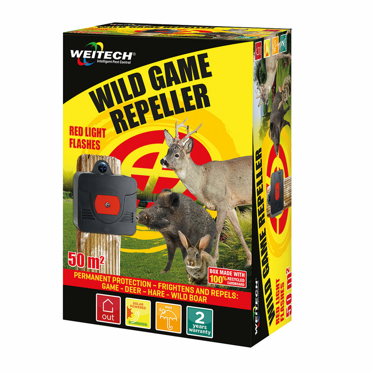 Light repeller for boars, deer and hares Weitech Red light