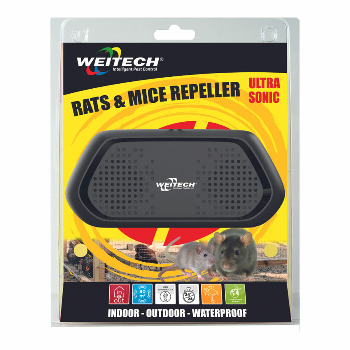 Ultrasonic rat and mouse repeller Weitech