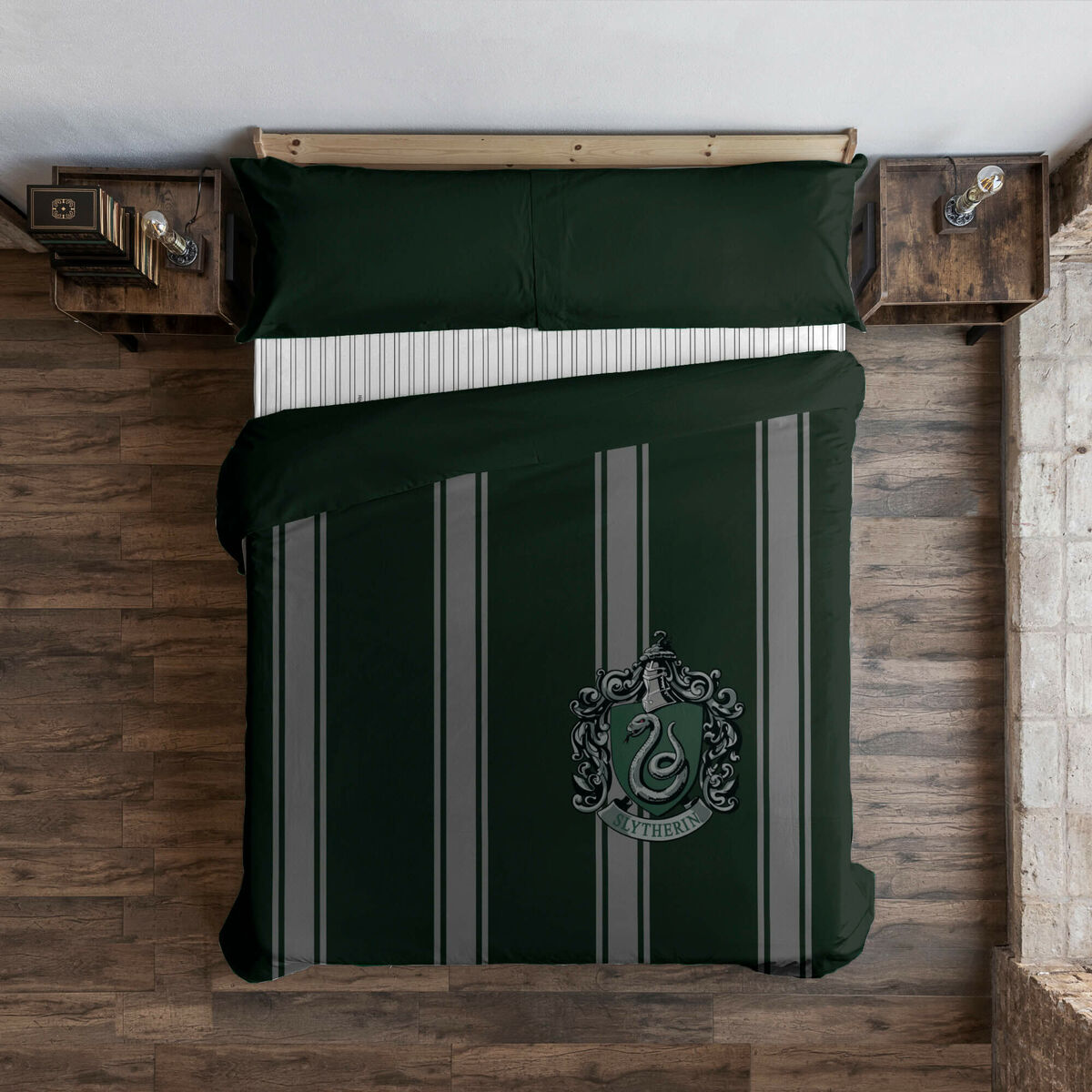 Bettdeckenbezug Harry Potter Slytherin 155 x 220 cm Einzelmatratze