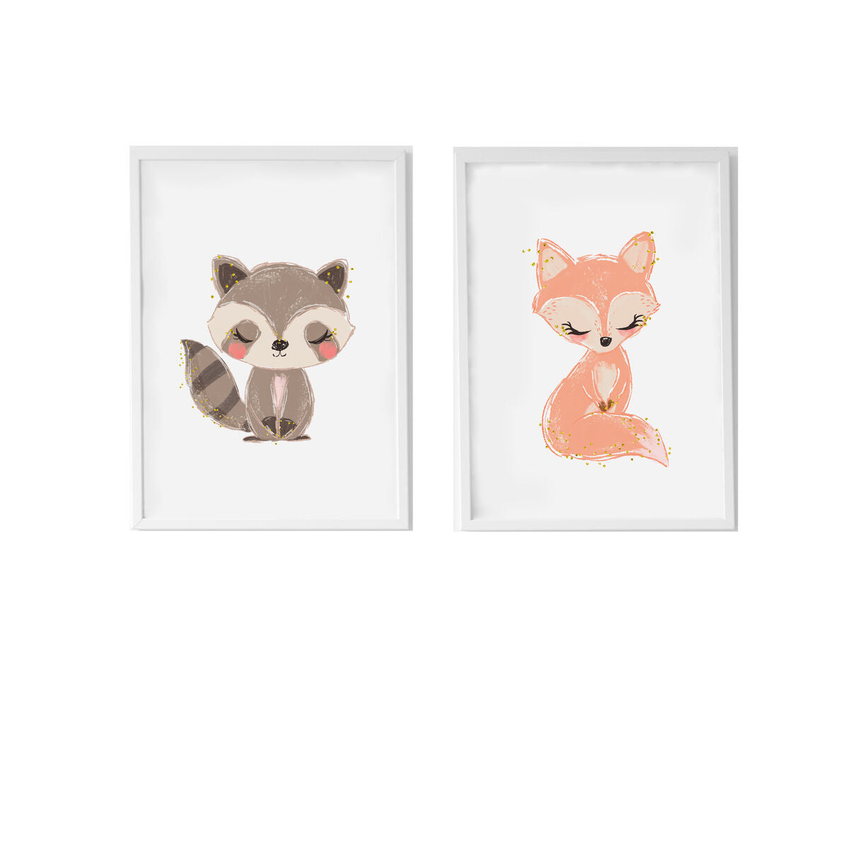 Sheets Crochetts 33 x 43 x 2 cm Squirrel Fox 2 Pieces