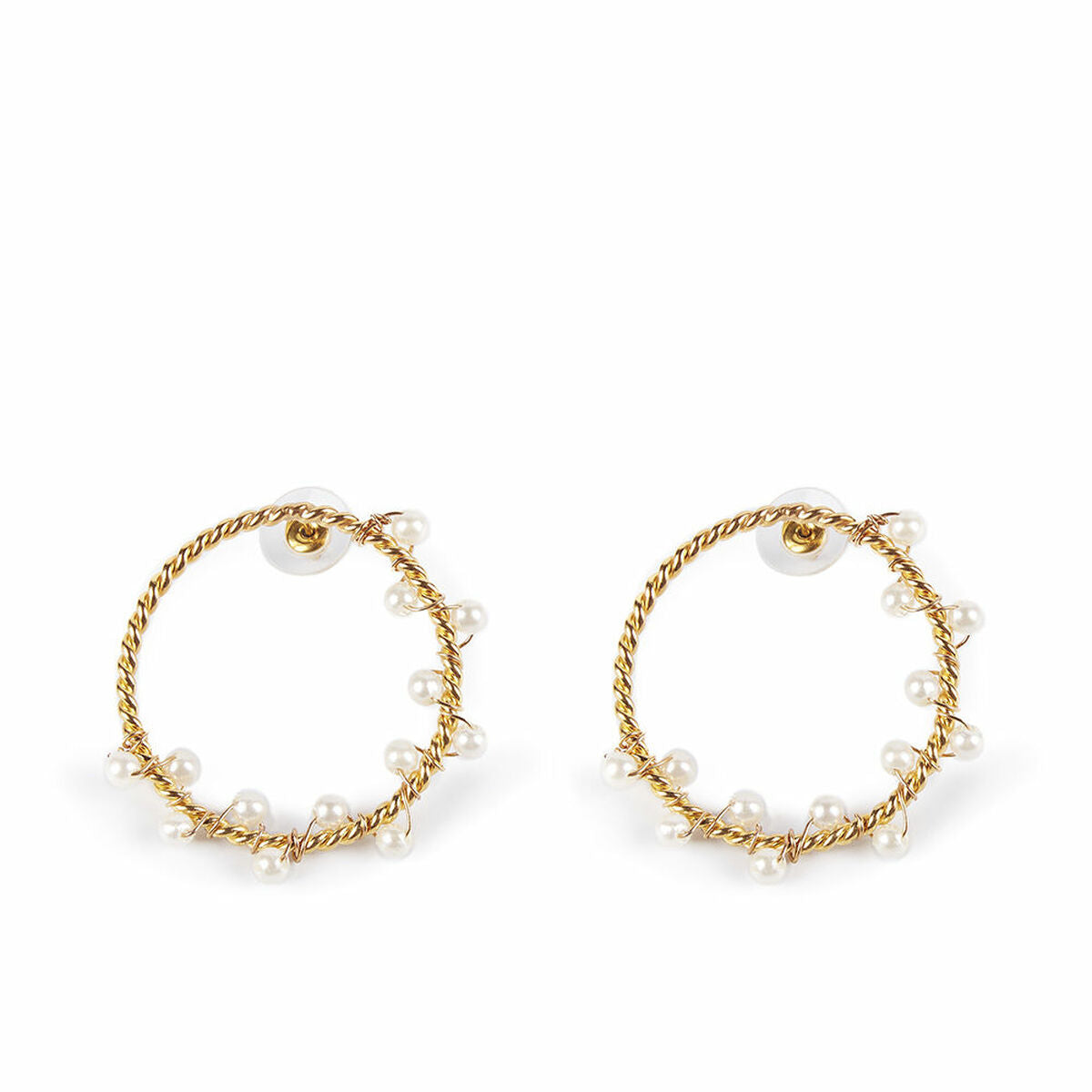 Ladies' Earrings Shabama Shima Brass gold-plated 4 cm