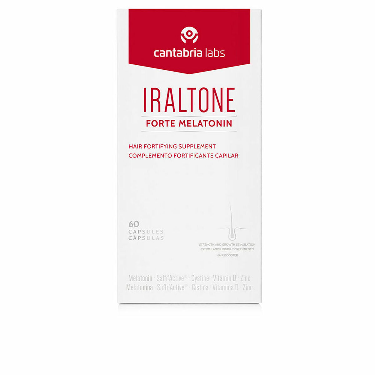 Nahrungsergänzungsmittel Gegen Haarausfall Iraltone Forte Melatonin (60 Stück)