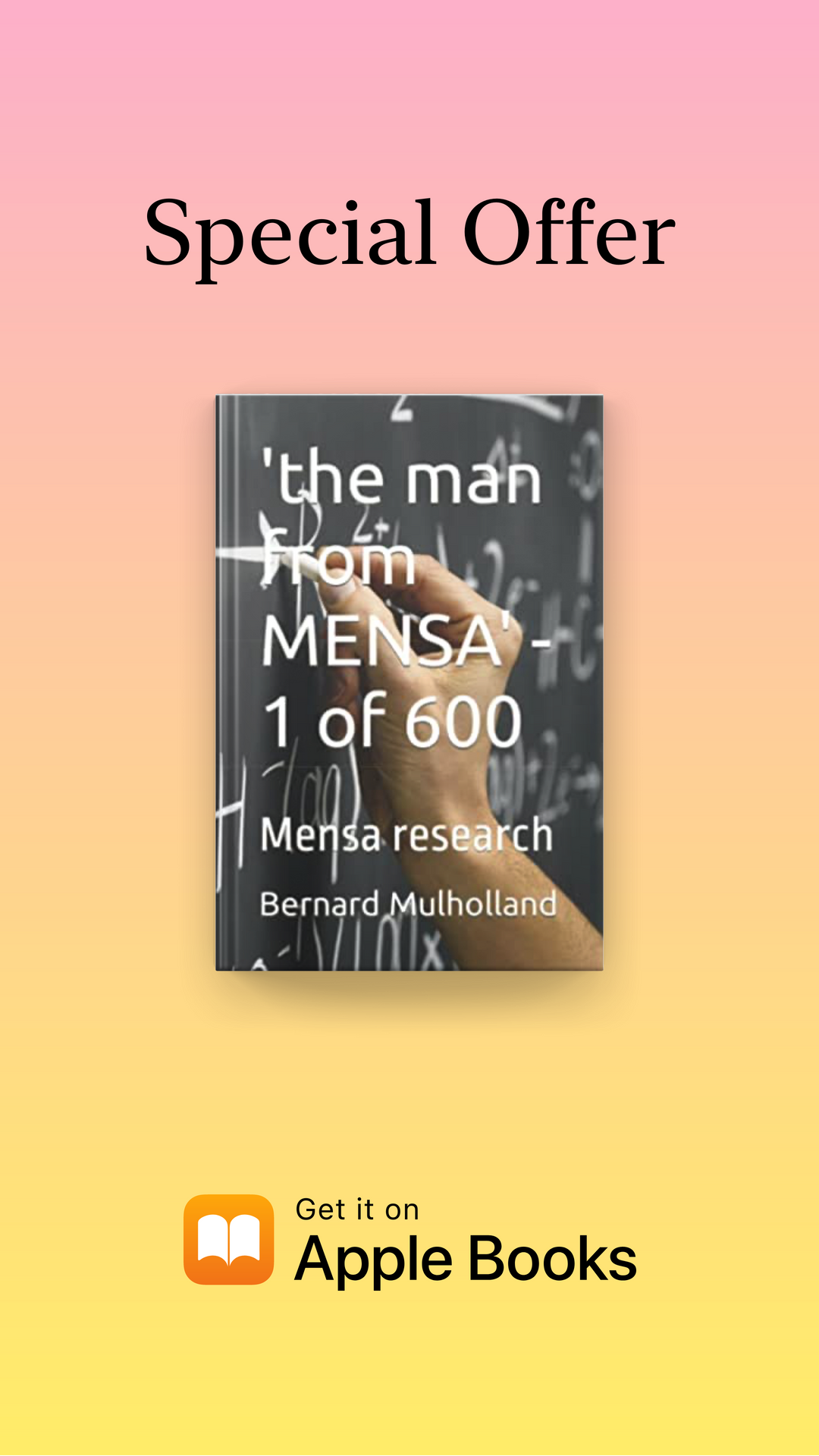 The man from MENSA - 1 of 600: Mensa research